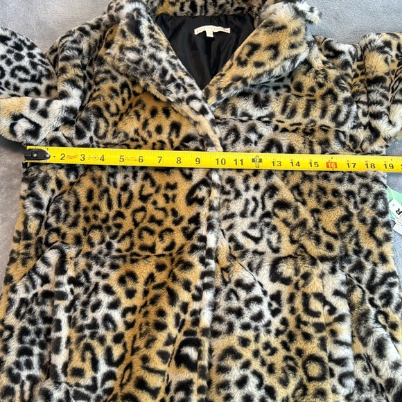 🎯❤️NWT Style Me Petites Faux Fur Coat Leopard Size PS - Picture 12 of 15